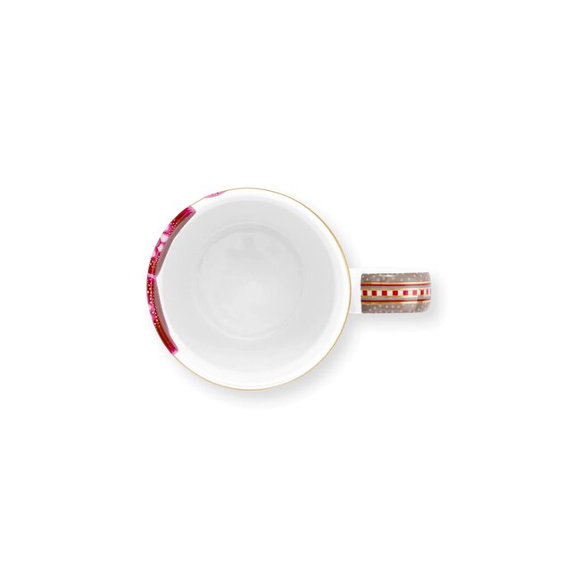 Mokken Blooming Tales Fantasy Khaki - Set van 2 Stuks - Porselein