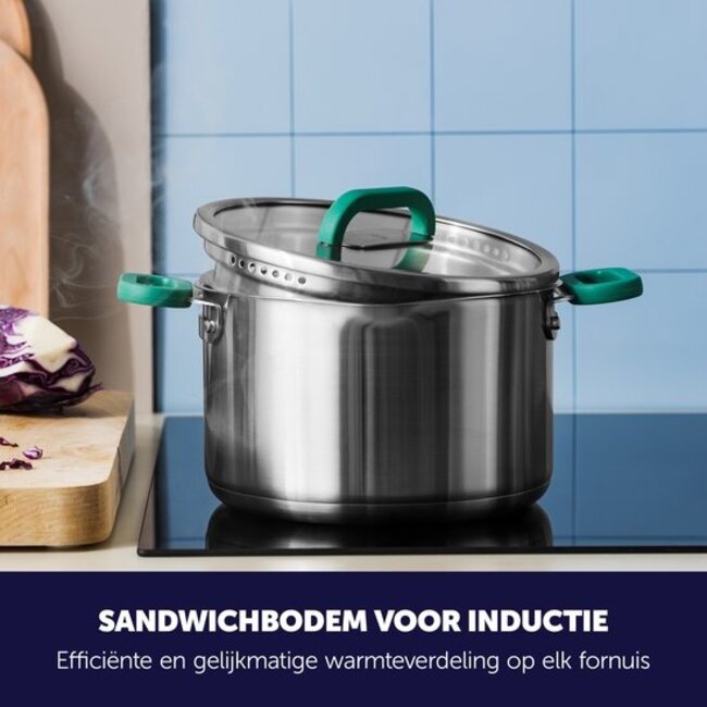 BK Arts & Crafts Limited Edition 5-delige Pannenset - Veilig Afgietsysteem - 175 Jaar Jubileum