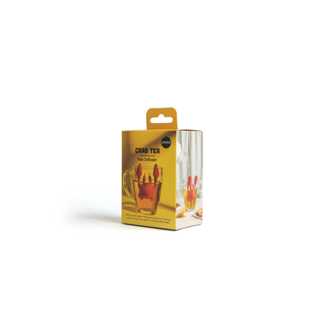 Ototo Crab Tea Siliconen Theefilter – Grappig Theeei voor Losse Thee – RoododTheefilter Crab Tea