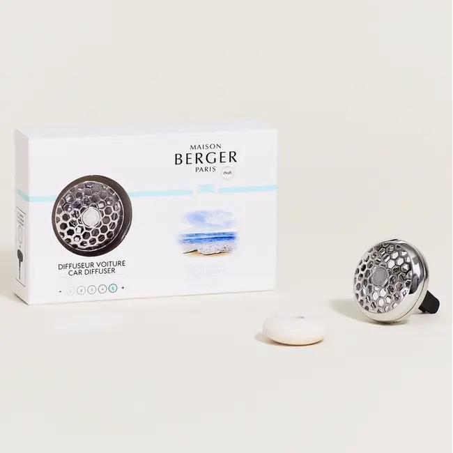 Maison Berger Autoparfum Startersset + 1 vulling Vent d'Océan / Ocean Breeze