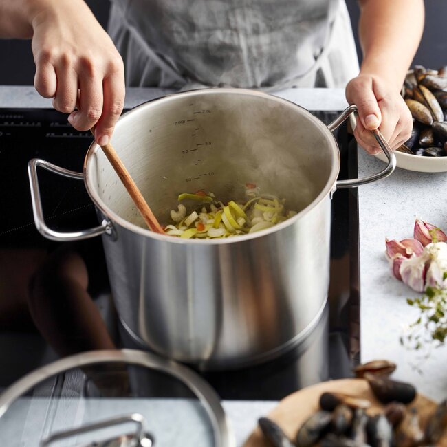 Demeyere Soeppan met glazen deksel - Diverto 3 - 7Liter / 24cm