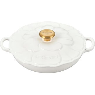 Le Creuset Campagnard Bloesem Shiny White 26cm