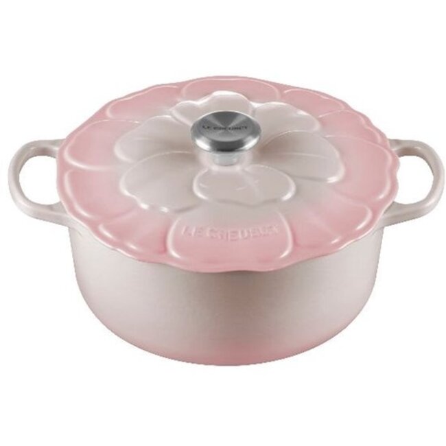 Le Creuset Braadpan Signature Bloesem Shell Pink 26cm 5.3 liter