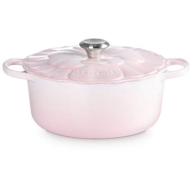 Le Creuset Braadpan Signature Bloesem Shell Pink 26cm 5.3 liter