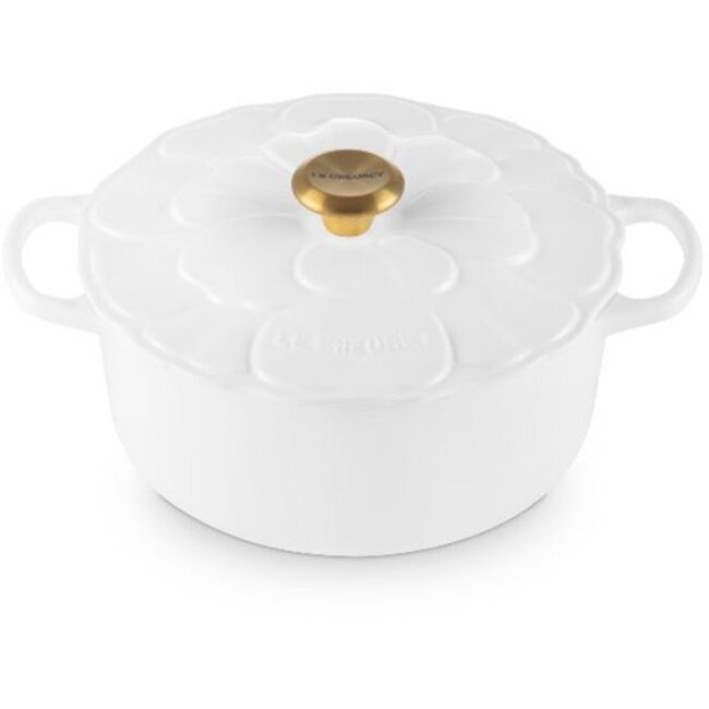 Le Creuset Braadpan Signature Bloesem White 26cm 5.3 liter