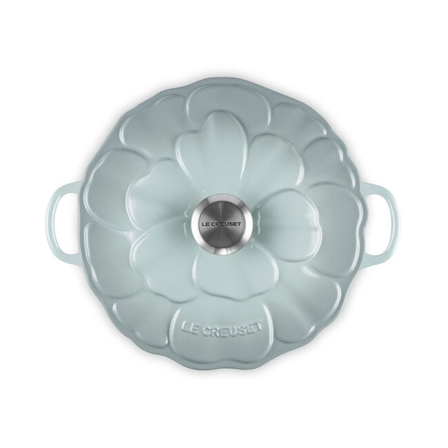 Le Creuset Braadpan Gietijzer Signature Bloesem Sea Salt 26cm 5.3 liter