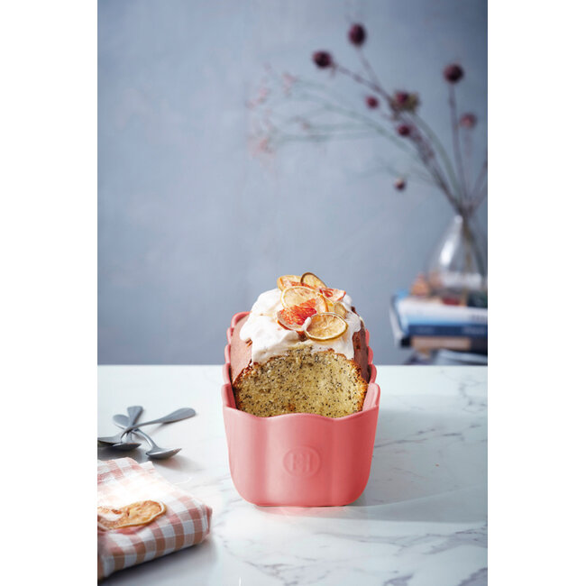 Emile Henry Cakevorm Madeleine Rose Candy 285x130x90 mm