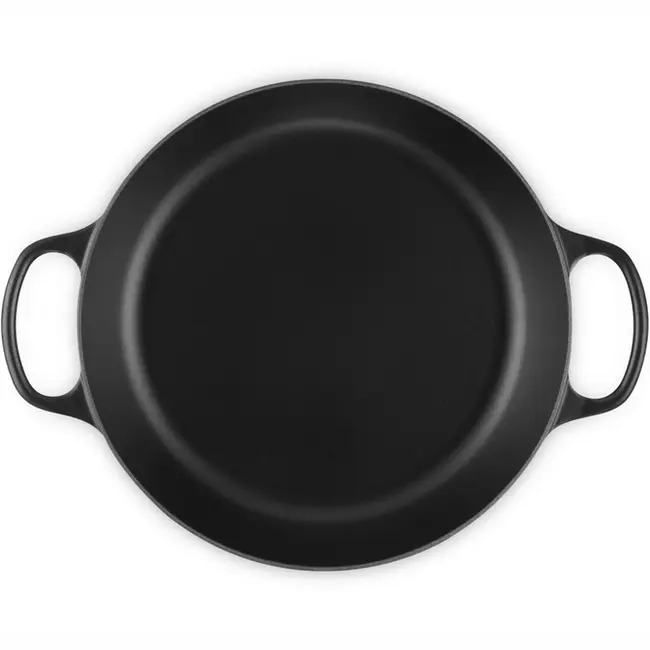 Le Creuset Braadpan Campagnard Signature Mat Zwart  - 3.5 Liter - 30 cm