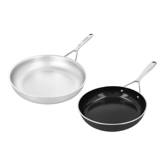 Demeyere Koekenpannenset Silverline 7 NanoTouch 28 cm + Alu Pro 3 Ceraforce 24 cm