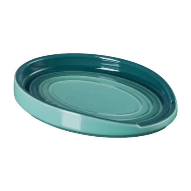 Le Creuset Lepelhouder Ovaal Aardewerk Bleu Riviera 16 cm