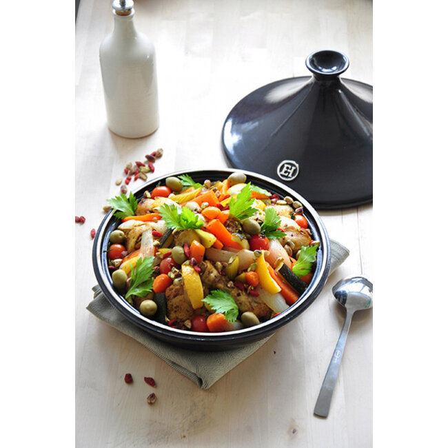 Emile Henry Tajine Fusain Aardewerk 270 mm