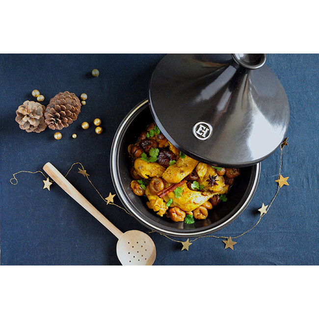 Emile Henry Tajine Fusain Aardewerk 270 mm