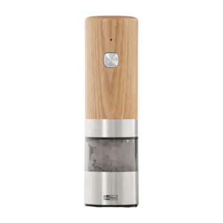 AdHoc Elektrische Peper of Zoutmolen  Essenhout & RVS USB i-Mill