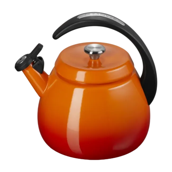 Le Creuset Fluitketel Cloche – Volcanic (Oranjerood) – 2.1 Liter – Voor alle warmtebronnen