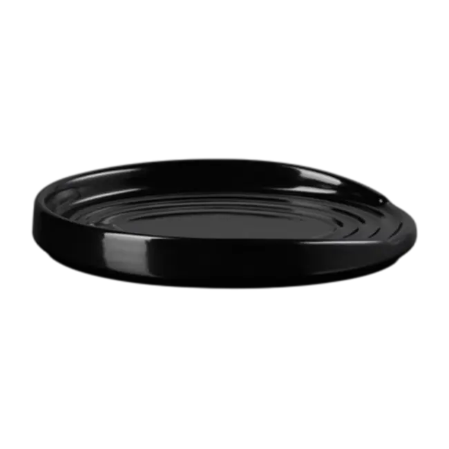 Le Creuset Lepelhouder – Ovaal – Zwart – Hoogwaardig Aardewerk