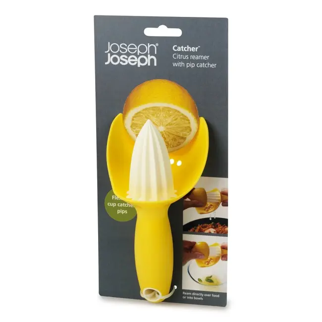 Joseph Joseph Catcher Citruspers – Met Ingebouwd Pitjesfilter – Geel