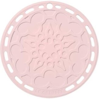 Le Creuset Onderzetter Siliconen Bloemmotief Shell Pink 20 cm
