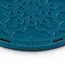 Le Creuset Onderzetter – Siliconen – Bloemmotief – Deep Teal – 20 cm