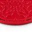 Le Creuset Onderzetter Siliconen French Trivet Bloemmotief Kersenrood 20 cm