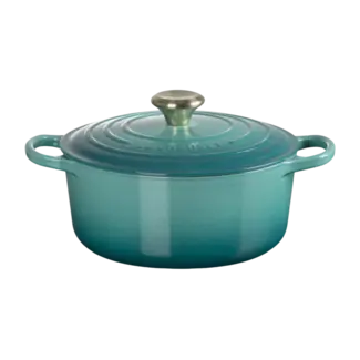 Le Creuset Braadpan Signature Bleu Riviera 24 cm