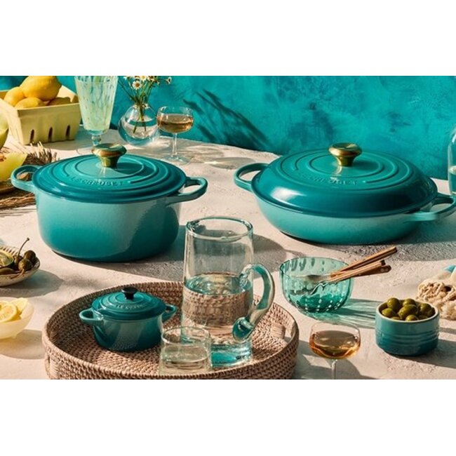 Le Creuset Braadpan Signature – Bleu Riviera – Ø 20 cm - 2.4 liter – Geëmailleerd Gietijzer