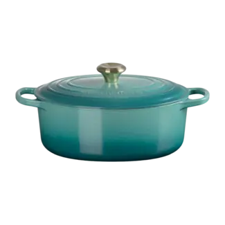 Le Creuset Braadpan Ovaal Bleu Riviera 29 cm