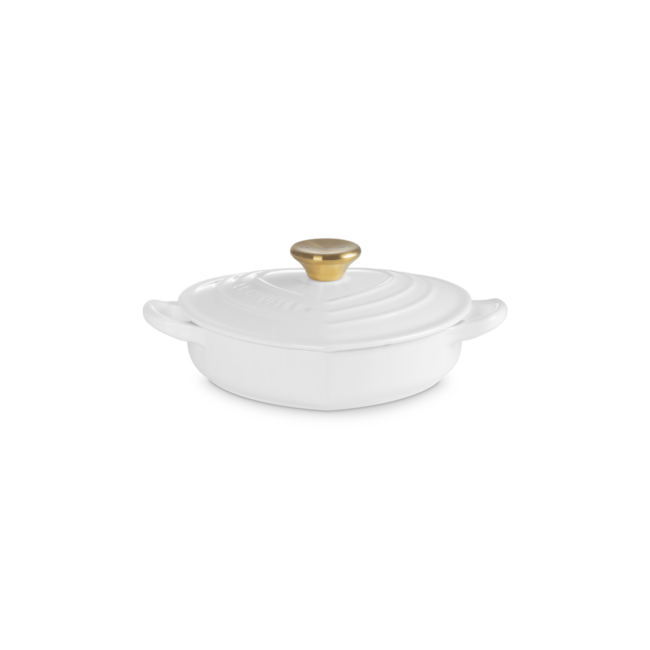 Le Creuset Campagnard Hart – Braadpan - Wit – 20 cm – Geëmailleerd Gietijzer