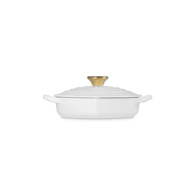Le Creuset Campagnard Hart – Braadpan - Wit – 20 cm – Geëmailleerd Gietijzer