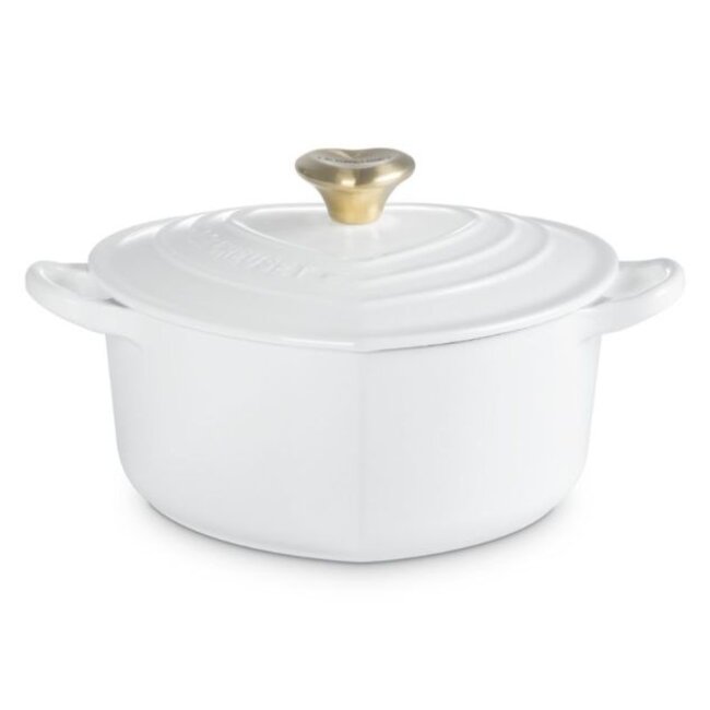 Le Creuset Braadpan Hart White 20 cm