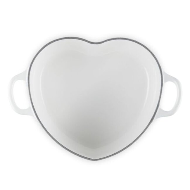 Le Creuset Braadpan Hart White 20 cm