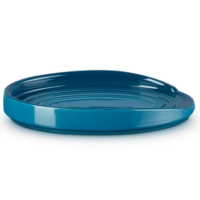 Le Creuset Lepelhouder Ovaal – Deep Teal – 16 cm – Hoogwaardig Aardewerk
