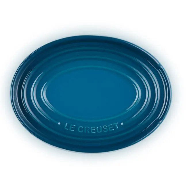 Le Creuset Lepelhouder Ovaal – Deep Teal – 16 cm – Hoogwaardig Aardewerk