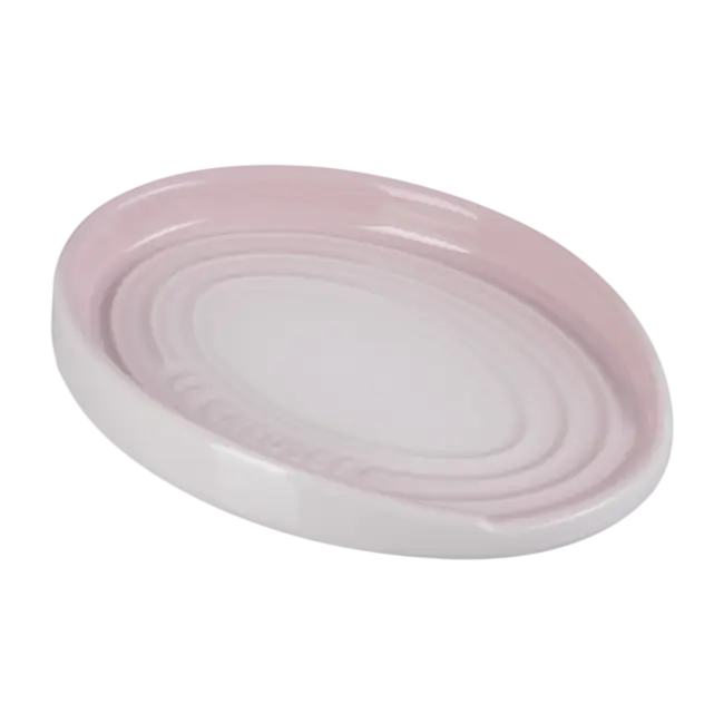 Le Creuset Lepelhouder Ovaal – Shell Pink – 16 cm – Hoogwaardig Aardewerk