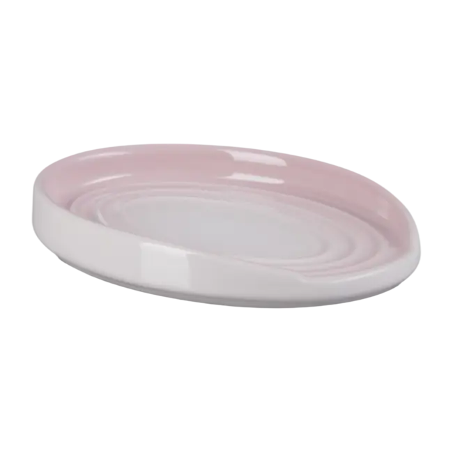Le Creuset Lepelhouder Ovaal – Shell Pink – 16 cm – Hoogwaardig Aardewerk