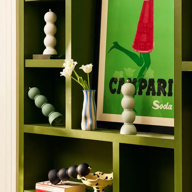 Addison Ross Zout of Pepermolen - Scandi Bobbin – Moss Groen – 23 cm – Mat