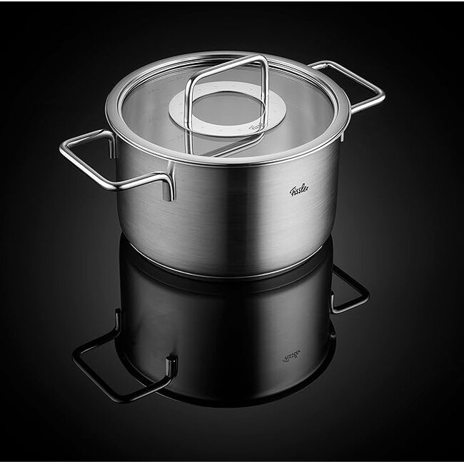 Fissler Pure Collection Pannenset – 5-delig – RVS – Geschikt voor Inductie – Met Glasdeksels - Made in Germany