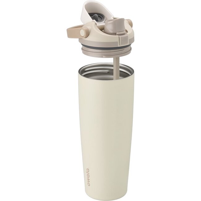 Owala FreeSip Drinkfles – Lightly Toasted – 890 ml (32oz) – Geïsoleerd RVS - Driedubbele isolatie tot wel 24 uur koud