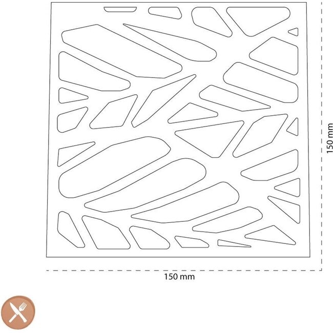 Tools2cook Onderzetter – Vierkant – Siliconen – Nutmeg Grey – Hittebestendig