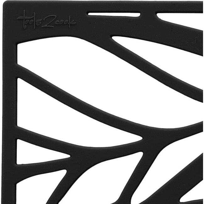 Tools2cook Onderzetter – Vierkant – Siliconen – Black Pepper – Hittebestendig