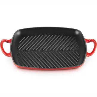 Le Creuset Grillplaat Rechthoek Kersenrood 35 x 38 cm