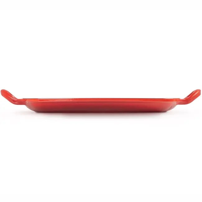 Le Creuset Grillplaat Rechthoek – 35 x 38 cm – Gietijzer – Kersenrood