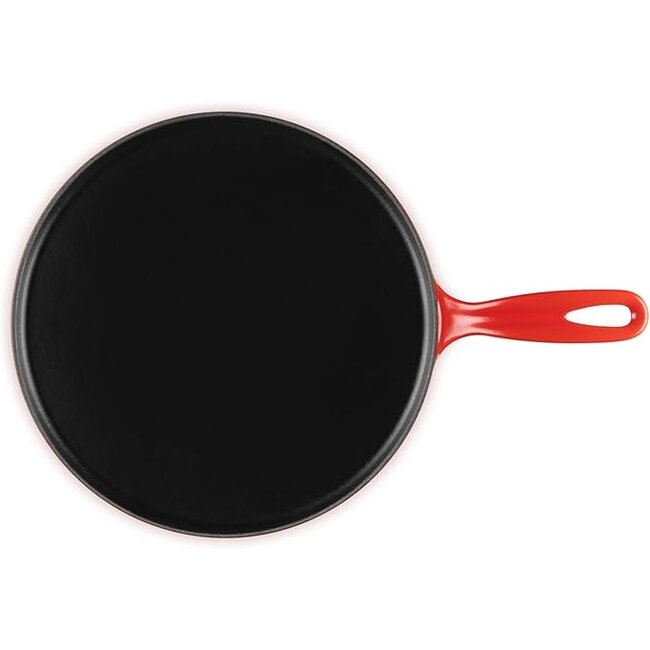 Le Creuset Signature Pannenkoekenpan – 27 cm – Gietijzer – Kersenrood – Inclusief Beslagverdeler