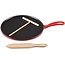 Le Creuset Signature Pannenkoekenpan – 27 cm – Gietijzer – Kersenrood – Inclusief Beslagverdeler