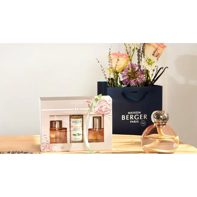 Lampe Berger Giftset – Ophélia Noire – Inclusief 250ml Huisparfum – Katalytische Brander