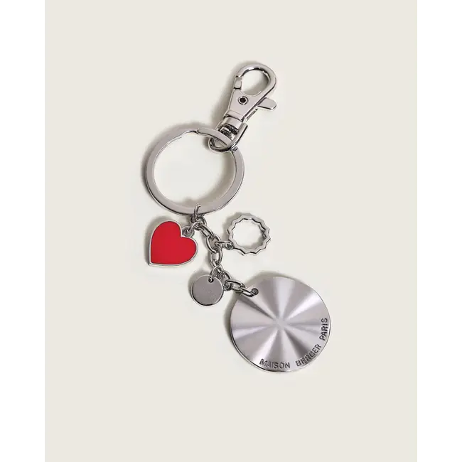 Maison Berger Duo Set – Ophélia – Autodiffuser & Sleutelhanger – Argent & Gun Metal