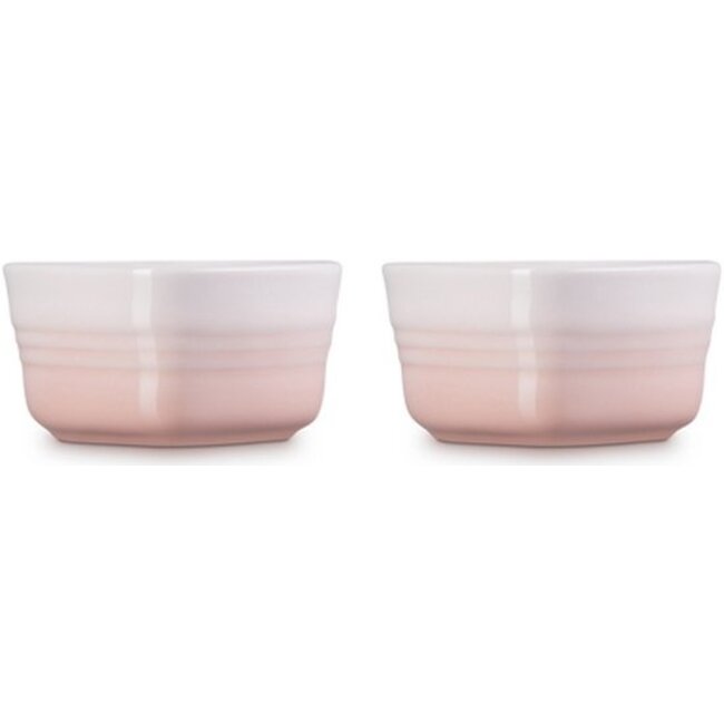 Le Creuset Ramekin Schaaltjes - Hart - Shell Pink - 2 stuks - Aardewerk - 300 ml