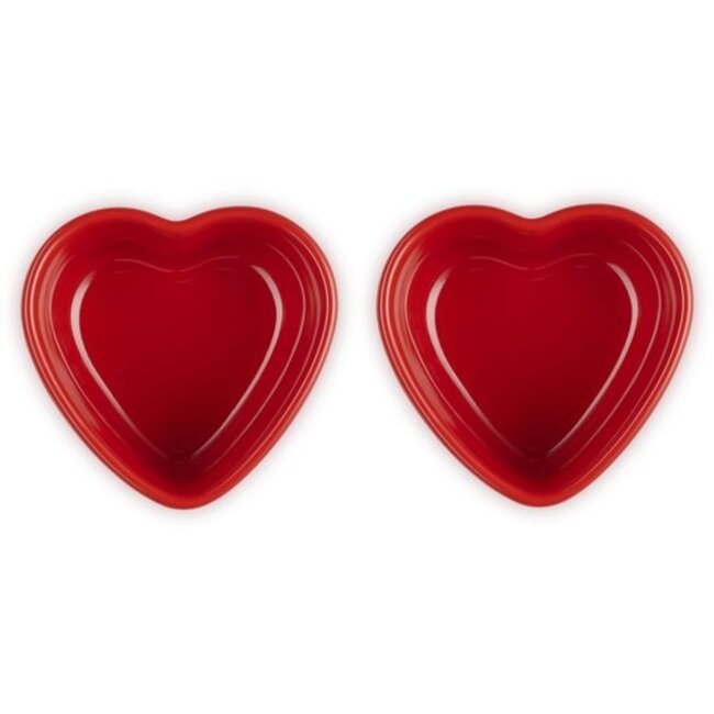 Le Creuset Ramekin Hart – Set van 2 – Cerise (Rood) – Aardewerk