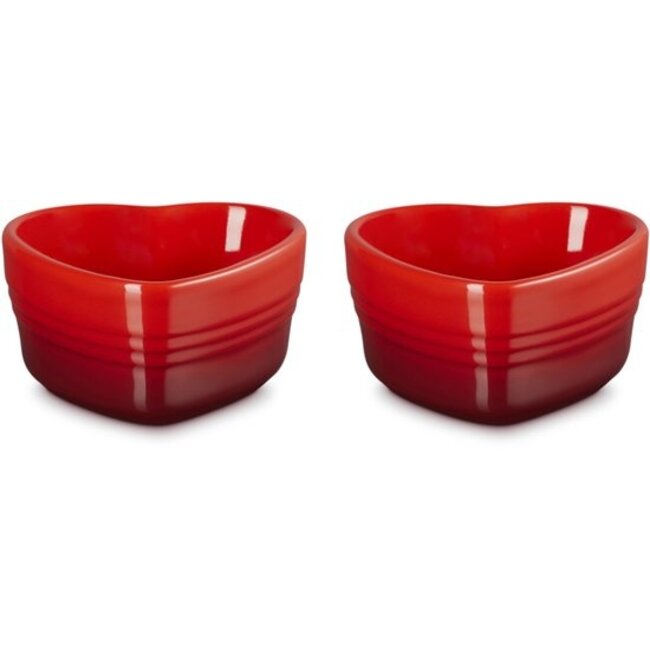 Le Creuset Ramekin Hart – Set van 2 – Cerise (Rood) – Aardewerk