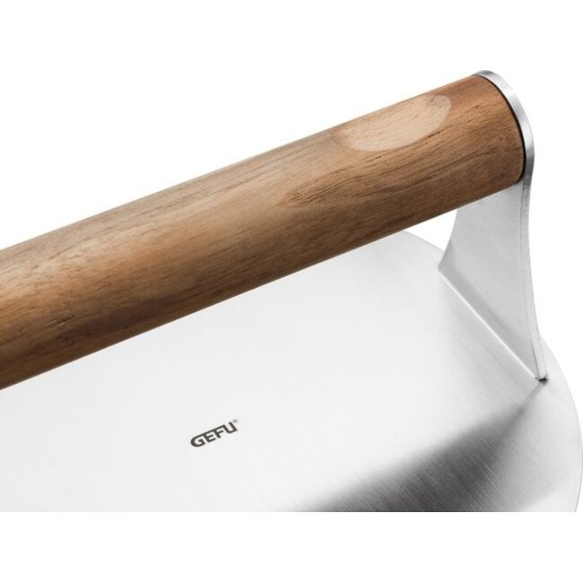 Gefu Smash Burgerpers BBQ – Roestvrij Staal & Walnoothout – Ø 14 cm – Voor de Perfecte Burger