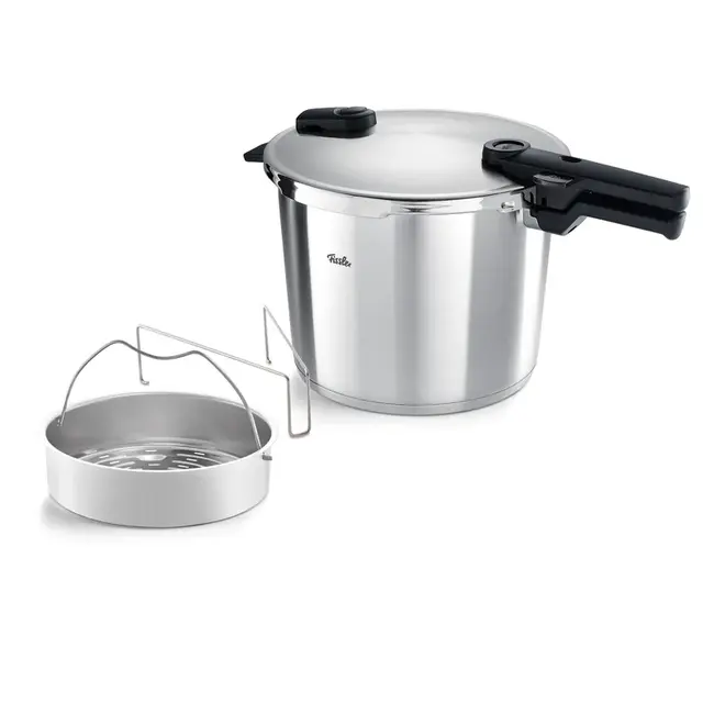 Fissler Vitaquick Premium Snelkookpan – 6,0 Liter – Ø 22 cm – Inclusief Stoominzet